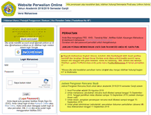 Tablet Screenshot of perwalian.unikom.ac.id