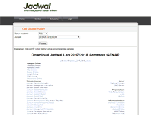 Tablet Screenshot of jadwal.unikom.ac.id