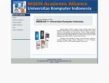 Tablet Screenshot of msdn.unikom.ac.id